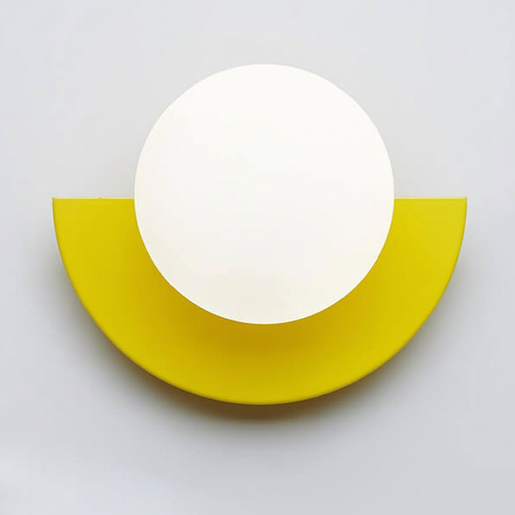Glass Globe Wall Sconce Modern Minimalist Light