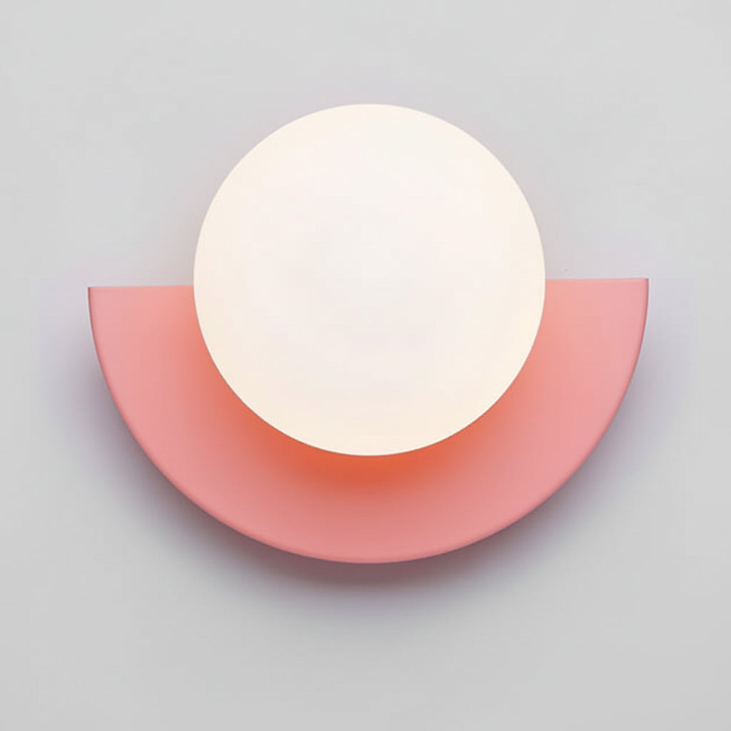Glass Globe Wall Sconce Modern Minimalist Light