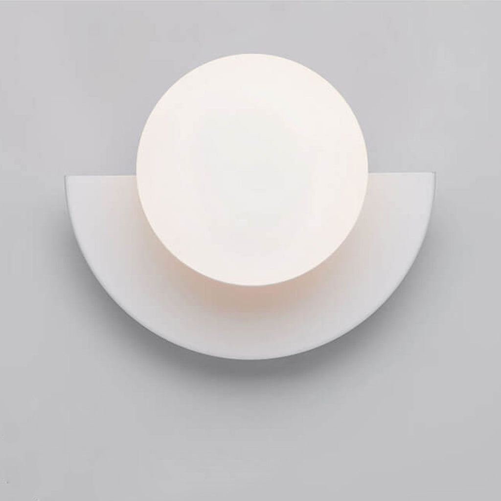 Glass Globe Wall Sconce Modern Minimalist Light
