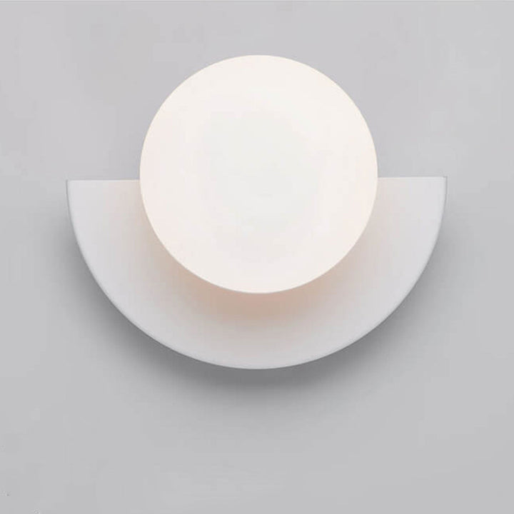 Glass Globe Wall Sconce Modern Minimalist Light