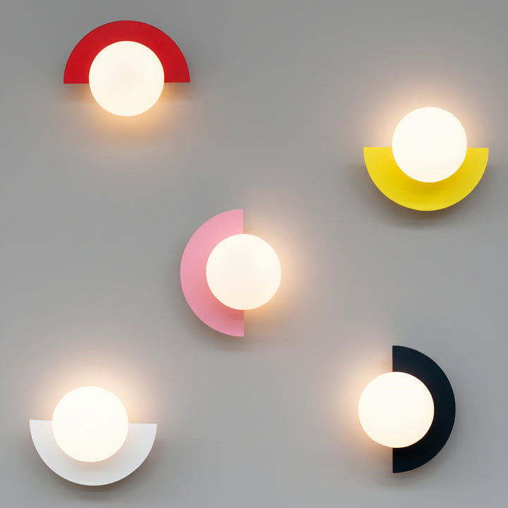 Glass Globe Wall Sconce Modern Minimalist Light