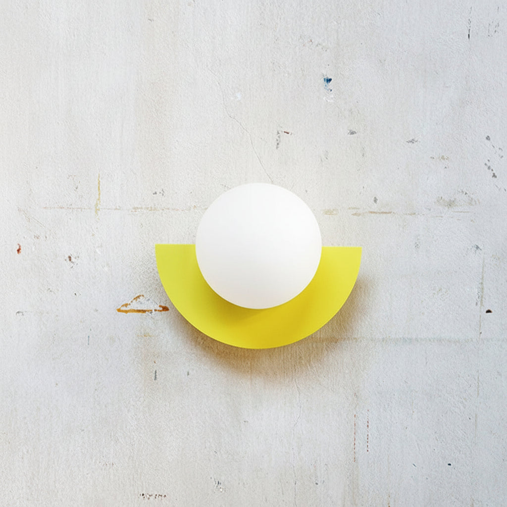 Glass Globe Wall Sconce Modern Minimalist Light