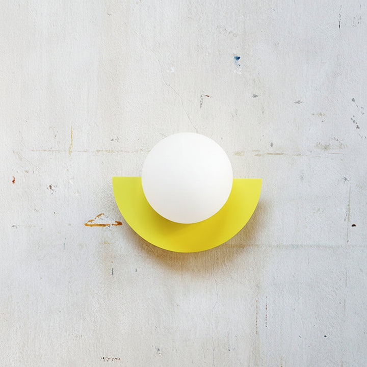 Glass Globe Wall Sconce Modern Minimalist Light