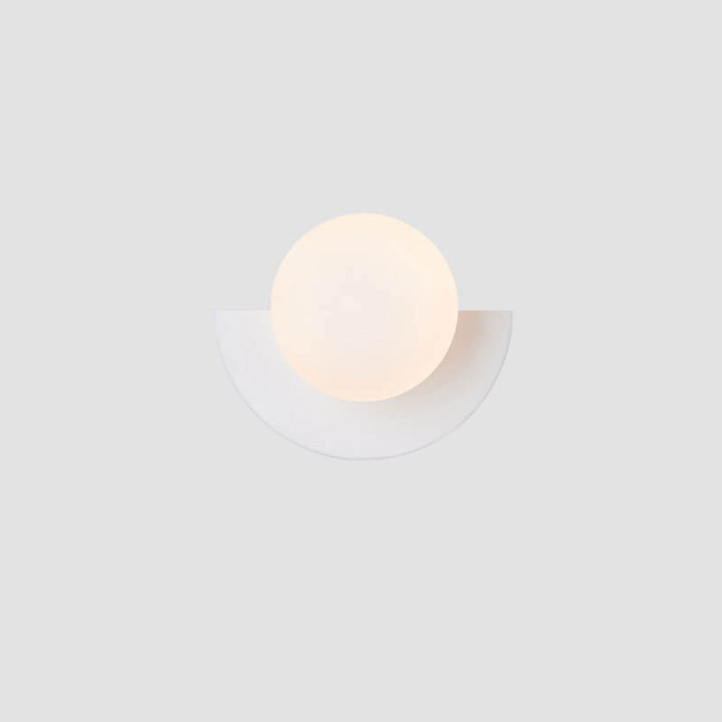 Glass Globe Wall Sconce Modern Minimalist Light