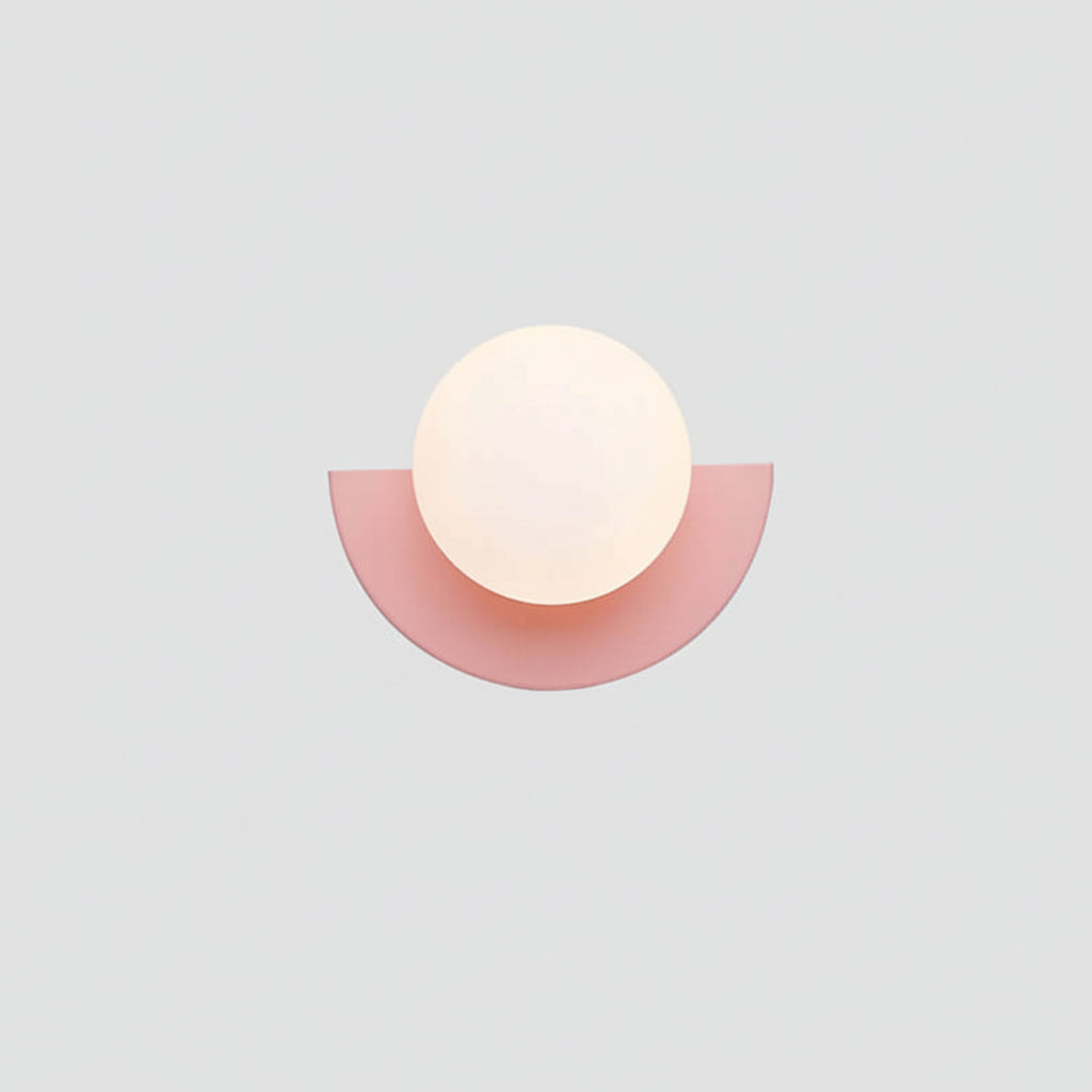 Glass Globe Wall Sconce Modern Minimalist Light