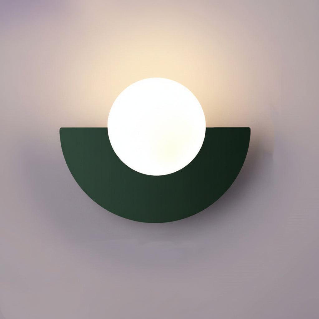 Glass Globe Wall Sconce Modern Minimalist Light