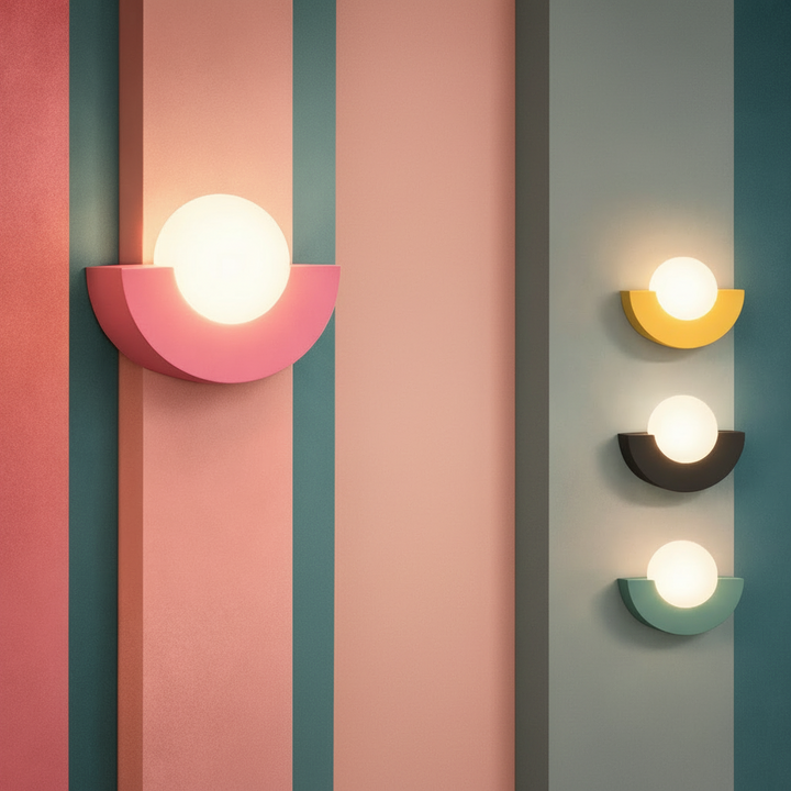 Glass Globe Wall Sconce Modern Minimalist Light