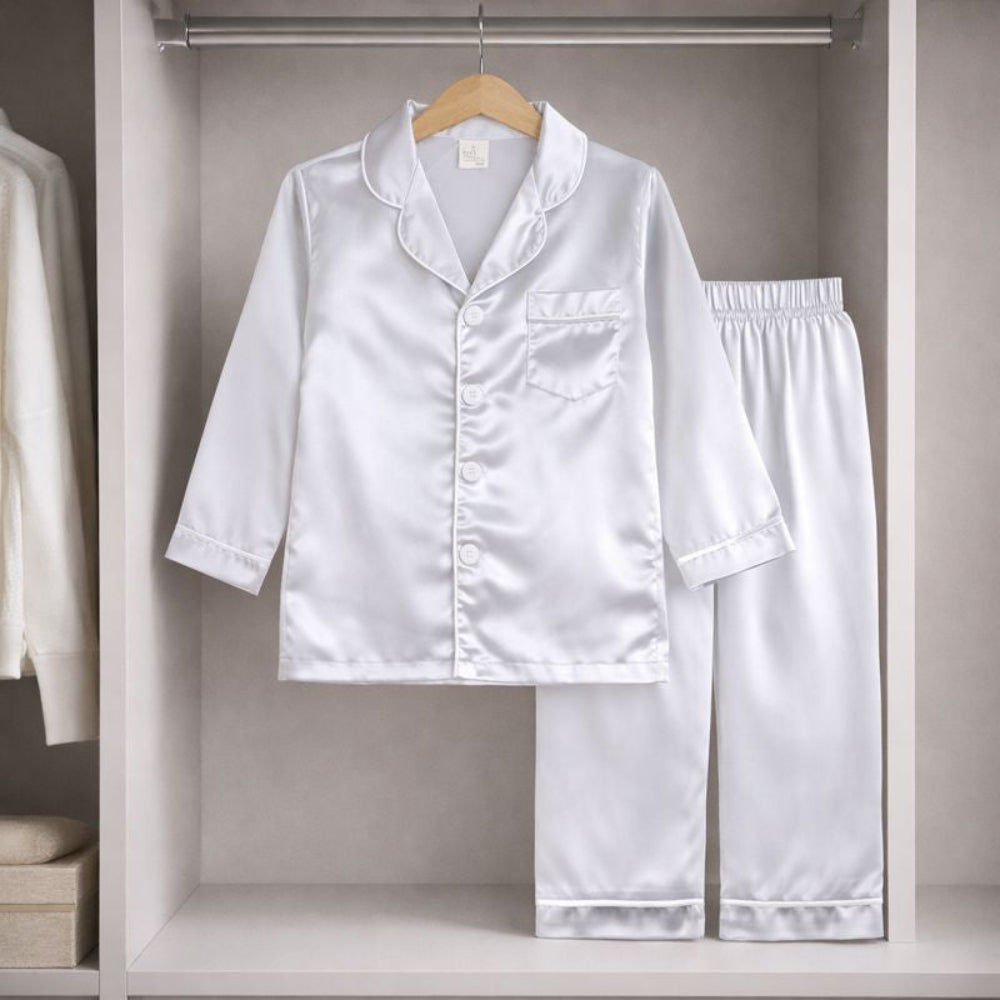 Barnpyjamas Långärmat Set – Mjukt & Bekvämt Nattlinne