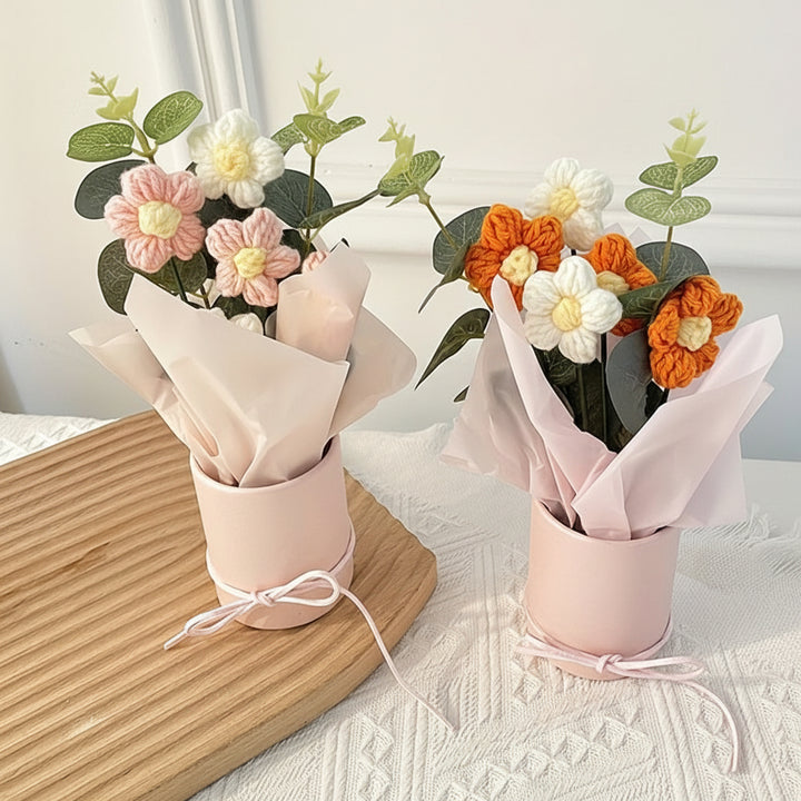 Artificial Flowers Bouquet Plastic Tabletop Bathroom Decor