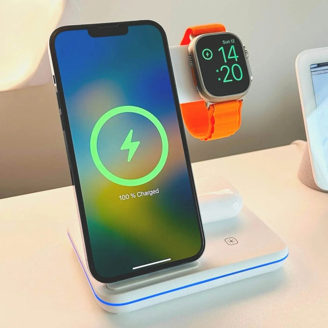 Apple Charger Dock 3-In-1 Wireless Charging Station For Desk - Image 3
