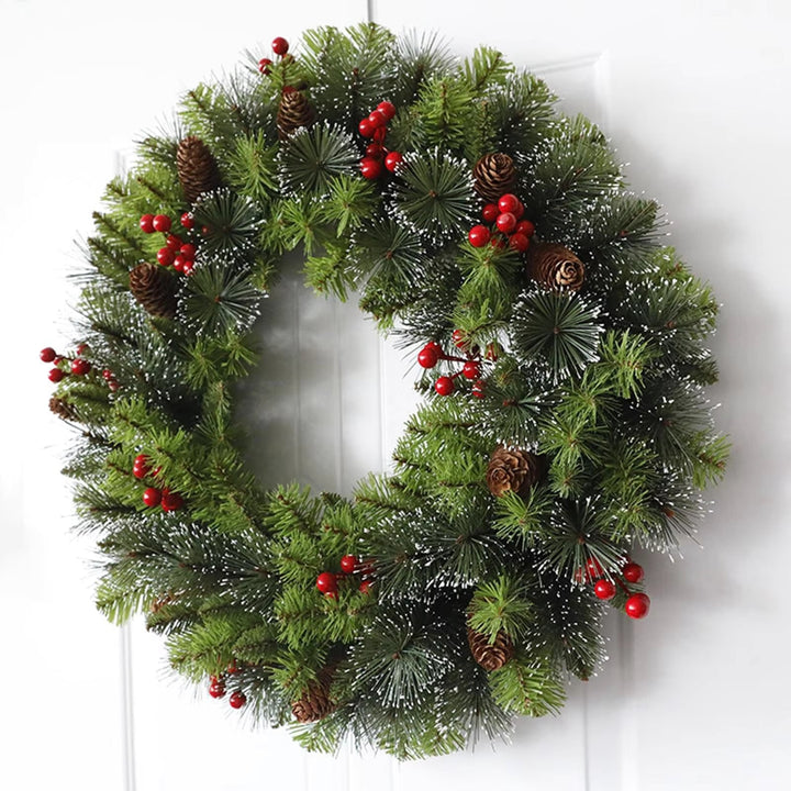 Artificial Christmas Wreath Winter Door Garland For Festive Home Decor - Image 4