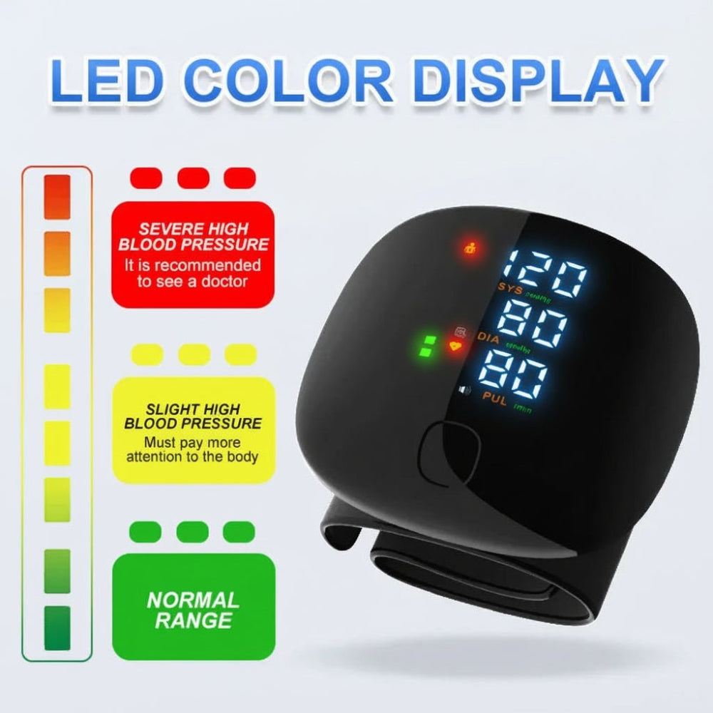 Automatic Blood Pressure Monitor Wrist Digital Home Use - Image 6
