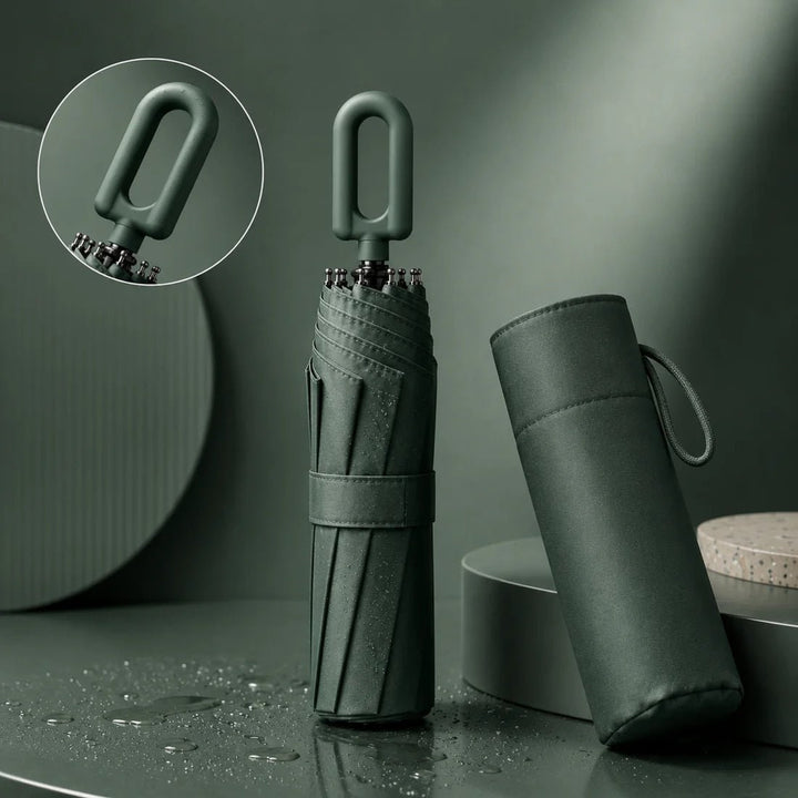Automatic Umbrella with Streamlined Compact Design and One-Hand Operation - Image 4