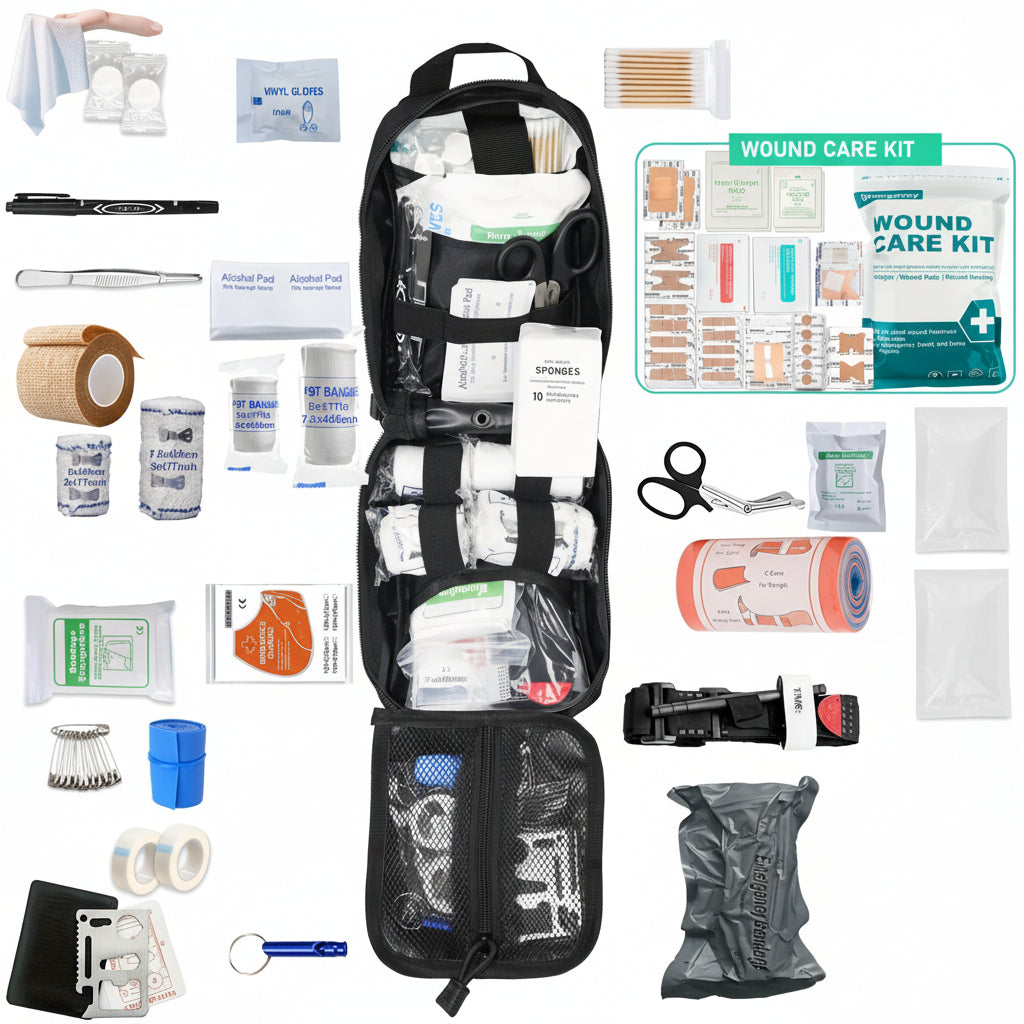 Portable First Aid Kit – Emergency Survival Set for Car, Travel & Home