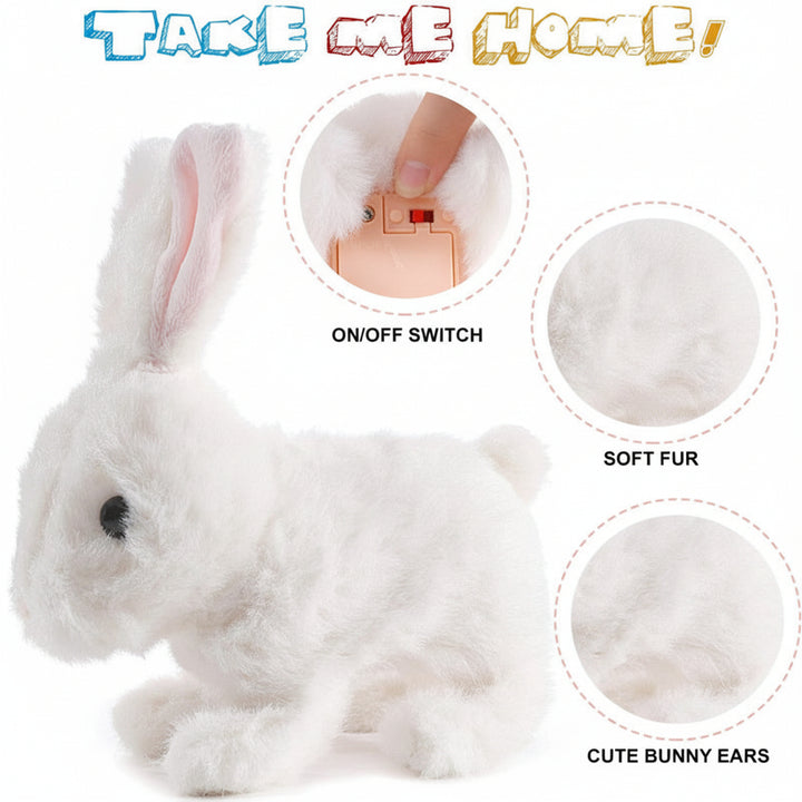 Interactive Walking Bunny Toy with Sound – Plush Rabbit for Kids