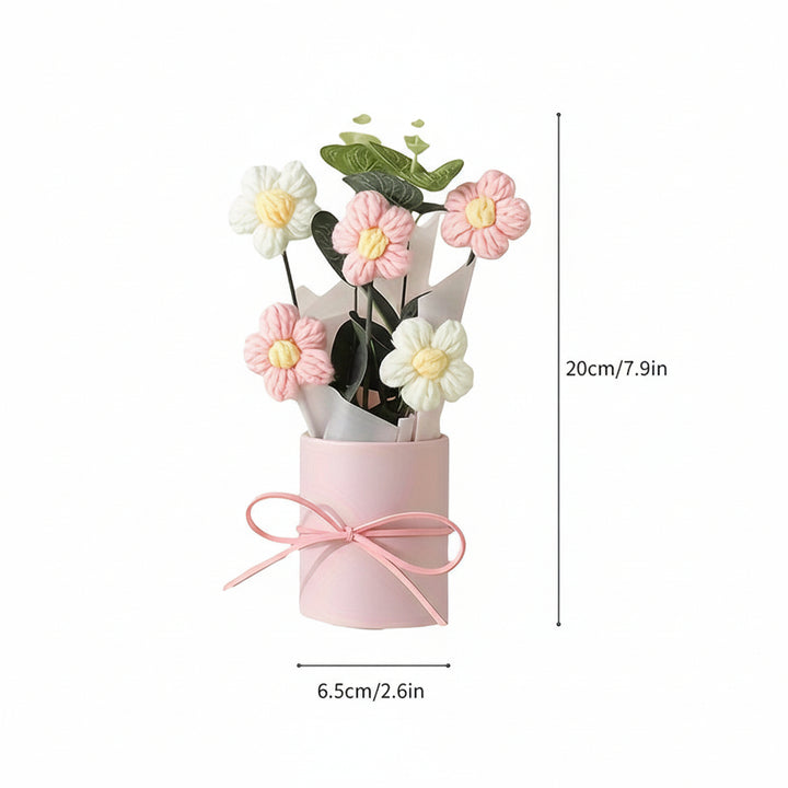 Artificial Flowers Bouquet Plastic Tabletop Bathroom Decor