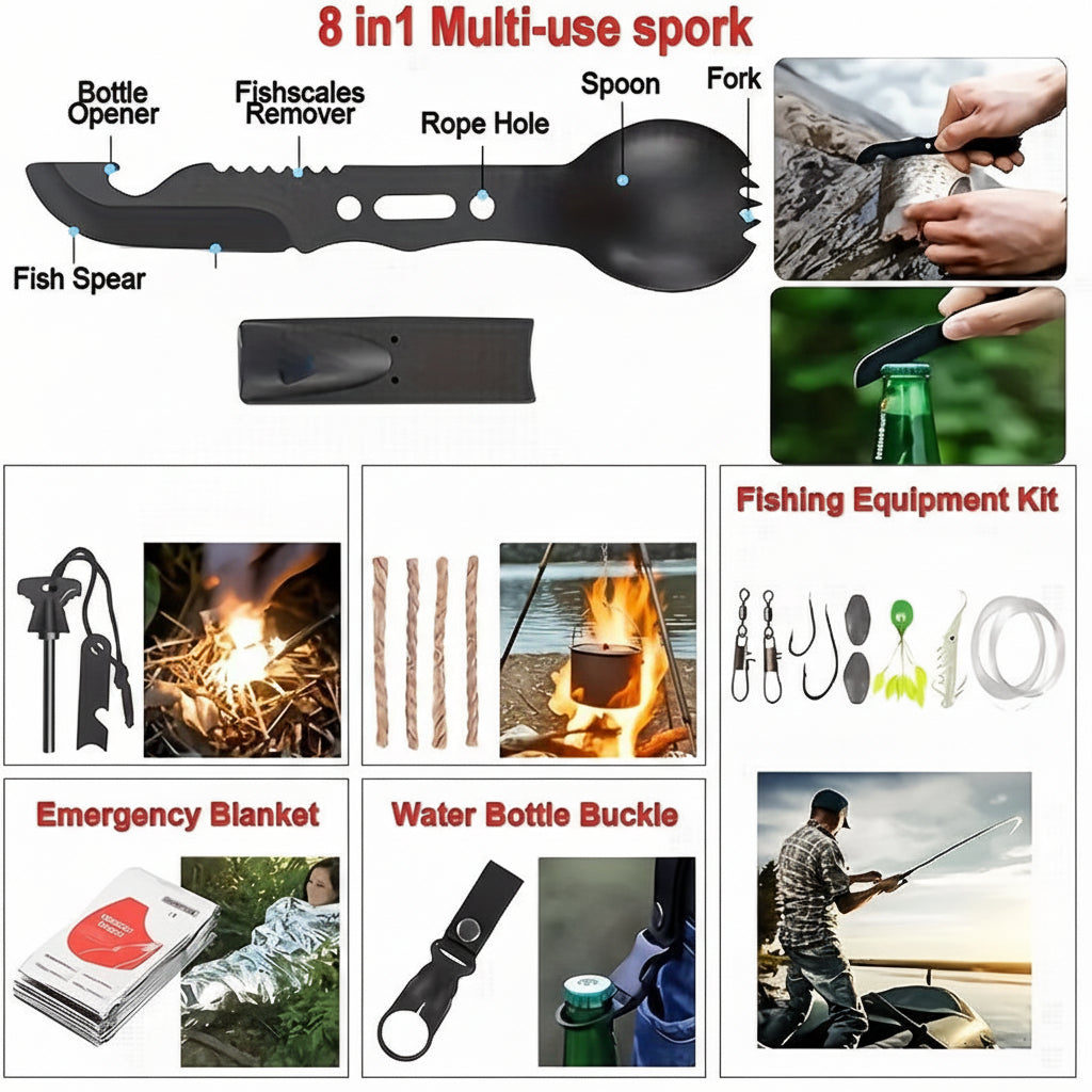 Überlebensrucksack Notfallrucksack Camping Wanderrucksack Outdoor Reise