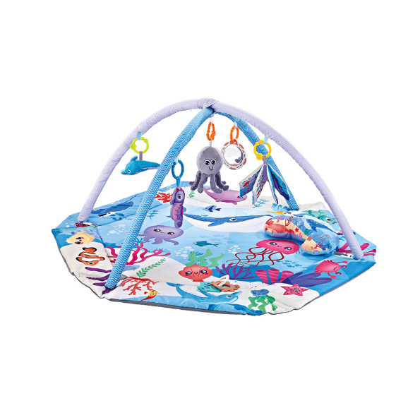 Baby Play Mat With Arch And 6 Detachable Sensory Toys - Image 3