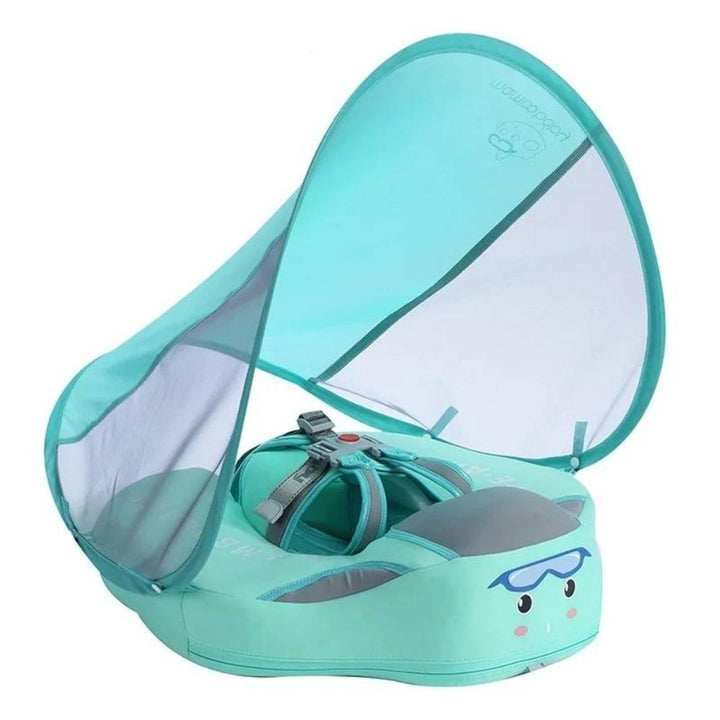 Baby Swim Float With Removable Sun Canopy For Safe Pool Fun - Image 1
