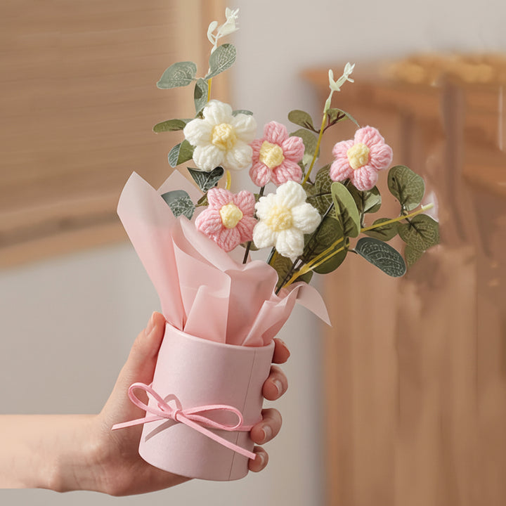 Artificial Flowers Bouquet Plastic Tabletop Bathroom Decor