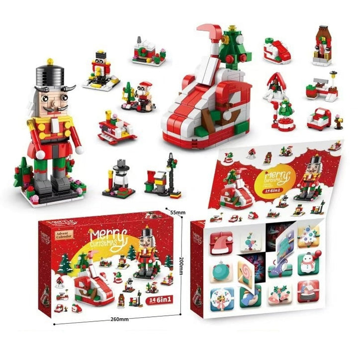 Building Block Advent Calendar 24 Days Of Christmas Countdown Educational Toy - Image 15