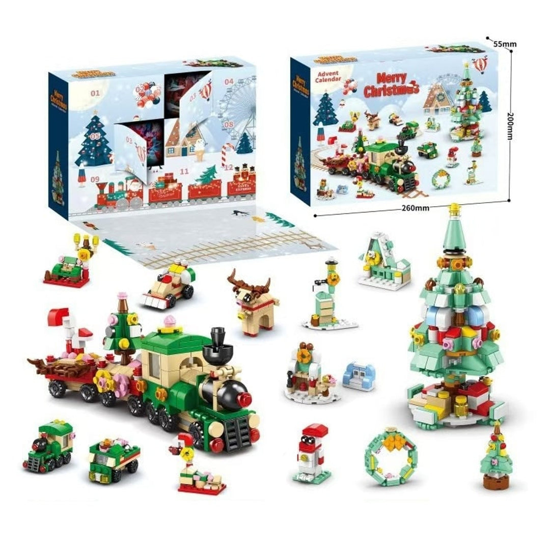 Building Block Advent Calendar 24 Days Of Christmas Countdown Educational Toy - Image 19