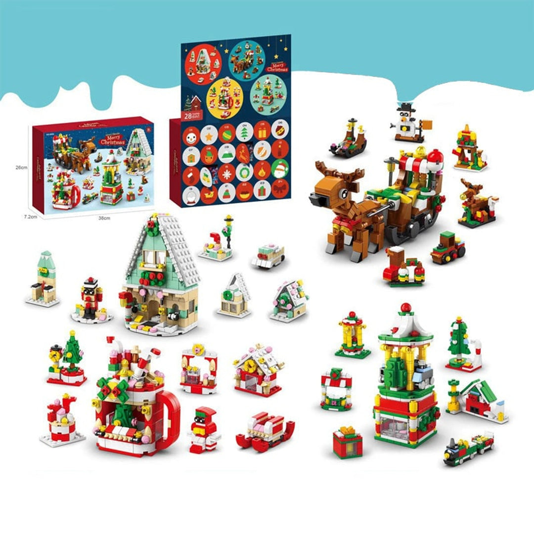Building Block Advent Calendar 24 Days Of Christmas Countdown Educational Toy - Image 4