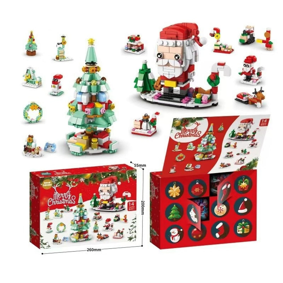 Building Block Advent Calendar 24 Days Of Christmas Countdown Educational Toy - Image 17