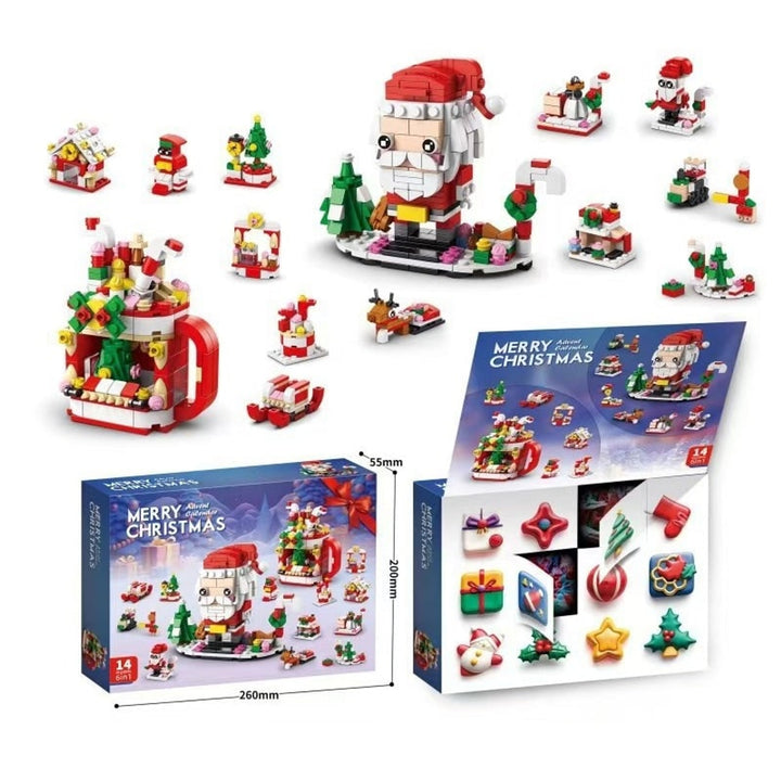 Building Block Advent Calendar 24 Days Of Christmas Countdown Educational Toy - Image 20