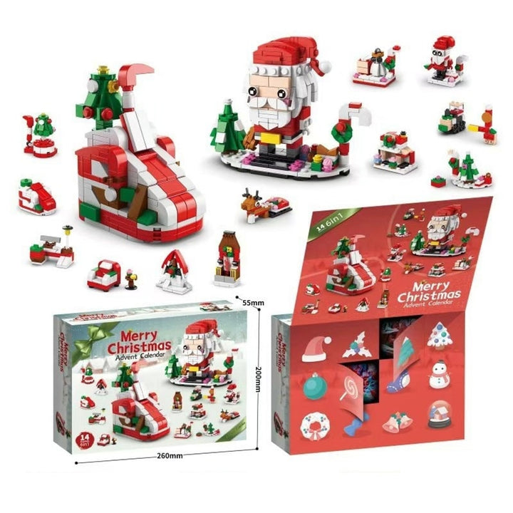 Building Block Advent Calendar 24 Days Of Christmas Countdown Educational Toy - Image 16