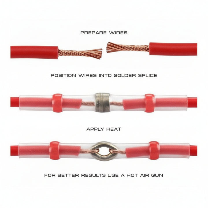 Waterproof Heat Shrink Wire Connectors – Solder Seal Electrical Kit for Automotive & Marine
