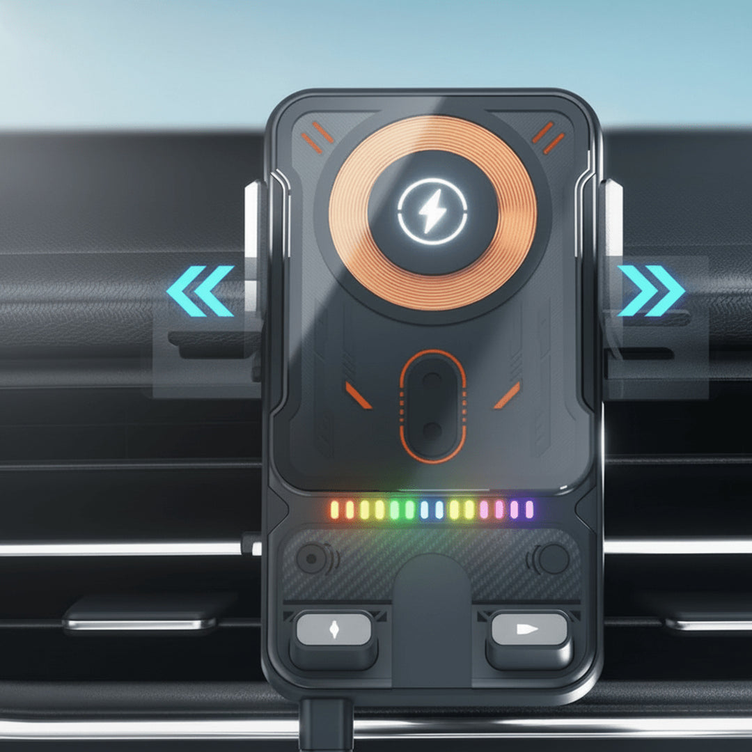 Car Phone Holder ROTAFIX Automatically Rotatable 2-in-1 With Wireless Charger - Image 2