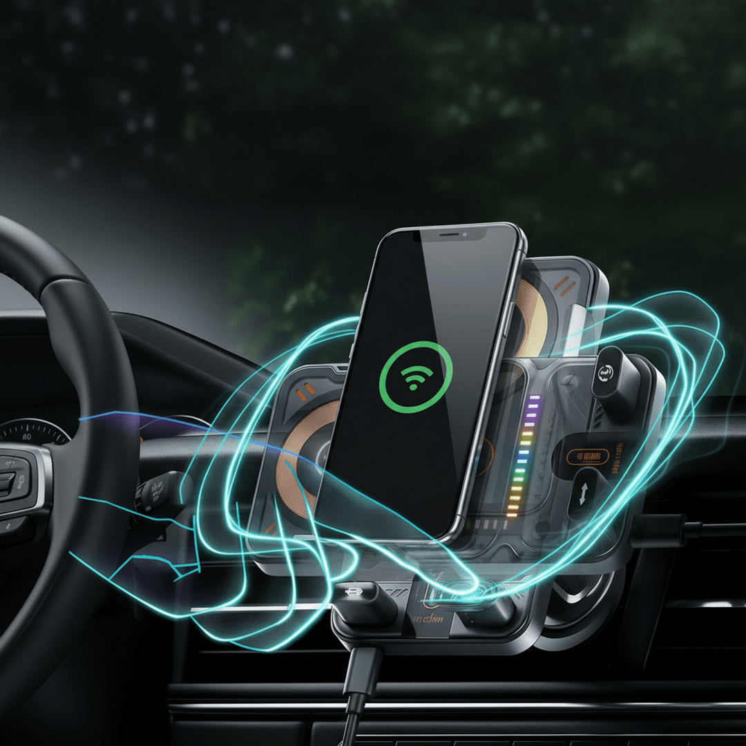 Car Phone Holder ROTAFIX Automatically Rotatable 2-in-1 With Wireless Charger - Image 3