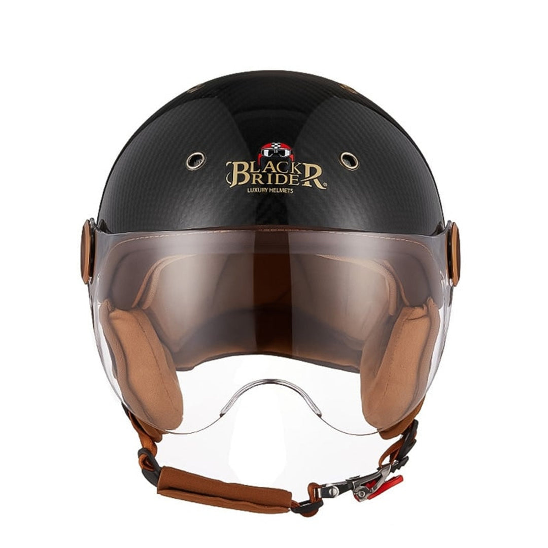 Carbon Fiber Motorcycle Helmet With Removable Lining And Vents - Image 3