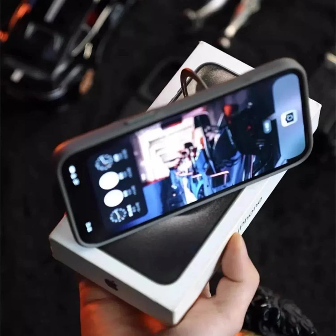 Carbon Fiber Phone Case With Magnetic Compatibility And Built-In Metal Stand - Image 1