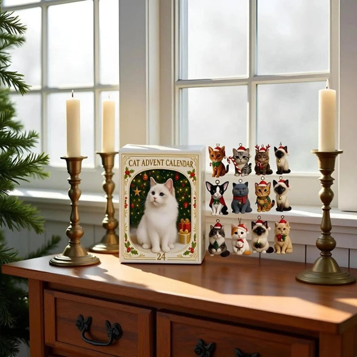 Cat Advent Calendar With 24 Festive Cat Toys For Christmas - Image 3