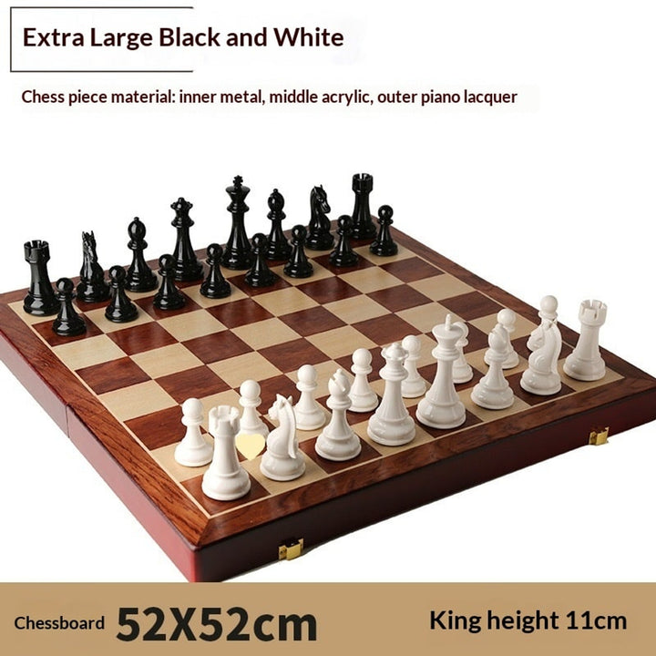 Chess Set With Board Solid- Folding Board - Image 3