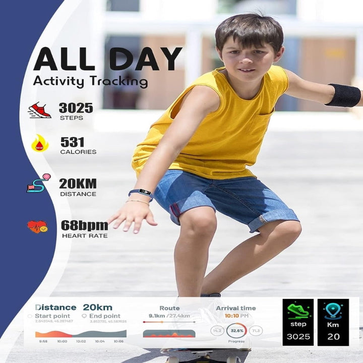 Childrens Smartwatch Fitness Tracker With Heart Rate Monitor And Activity Pedometer - Image 6