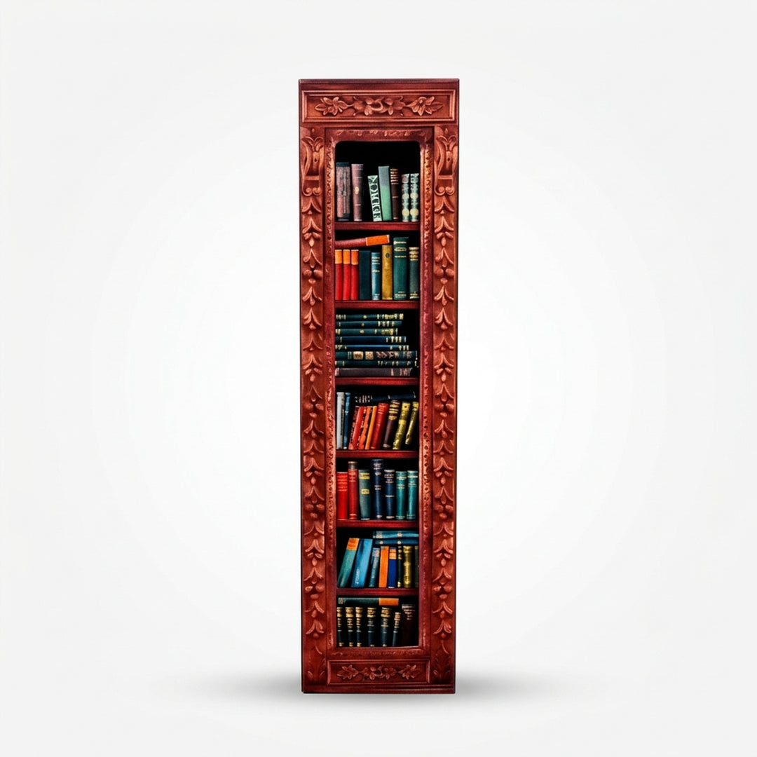Christmas Bookshelf Advent Calendar With 24 Miniature Book Ornaments - Image 7