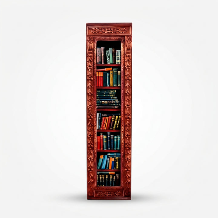 Christmas Bookshelf Advent Calendar With 24 Miniature Book Ornaments - Image 7