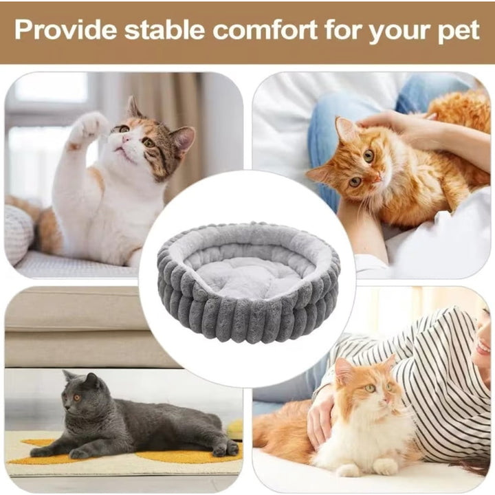 Classic Plush Donut Pet Bed - Image 9