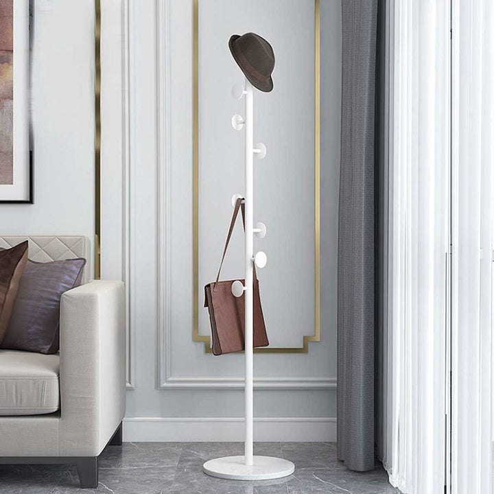 Clothing Rack with Streamlined Freestanding Design and Circular Hooks - Image 3