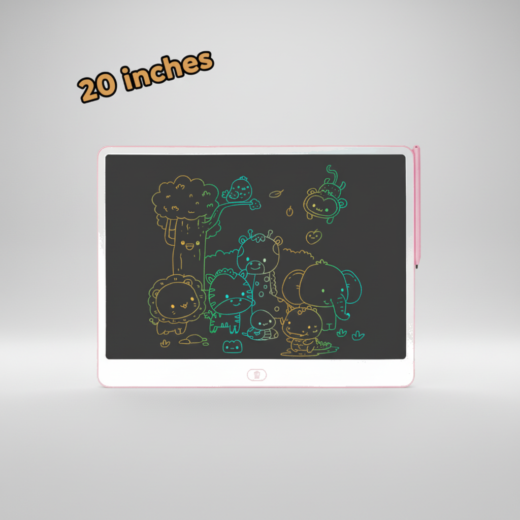 LCD Writing Tablet for Kids – Colorful Drawing Board, Reusable Doodle Pad, Screen-Free Learning Toy