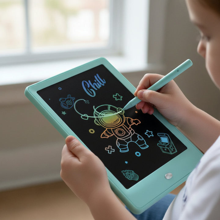 LCD Writing Tablet for Kids – Colorful Drawing Board, Reusable Doodle Pad, Screen-Free Learning Toy