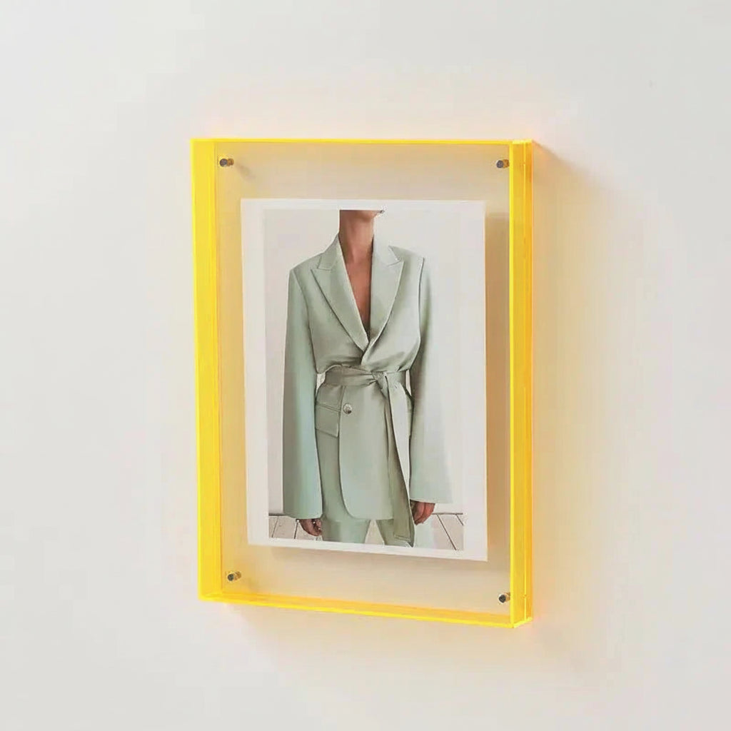 Picture Frame Acrylic Floating Magnetic Tabletop Display