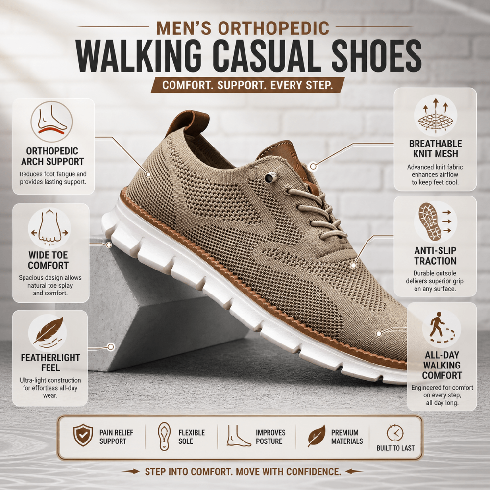 Comfortable Shoes Orthopedic Waterproof Walking - Image 5