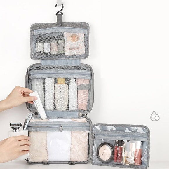 Compact Cosmetic Organizer With Four Compartments For Travel And Everyday Use - Image 9