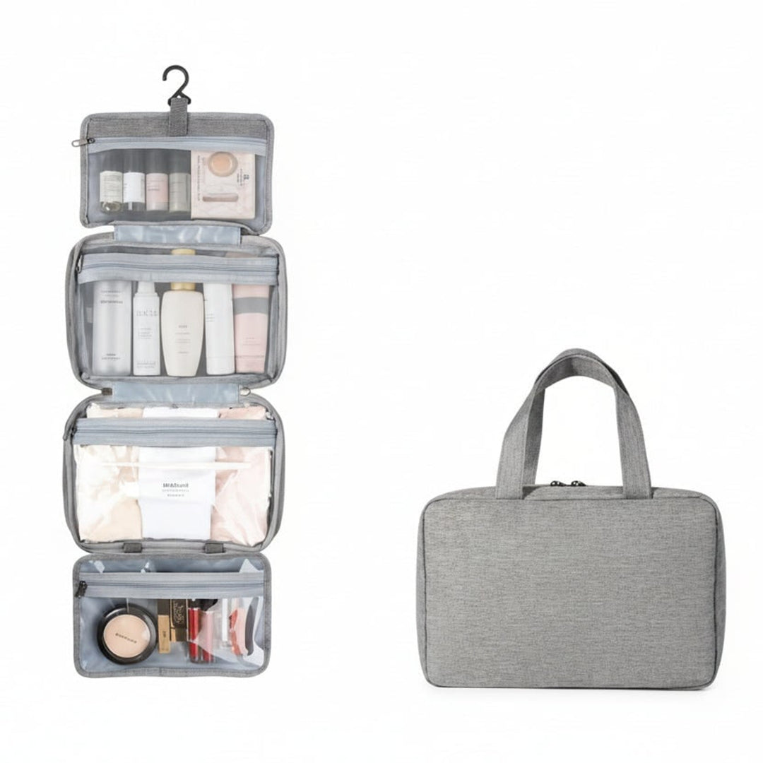 Compact Cosmetic Organizer With Four Compartments For Travel And Everyday Use - Image 8