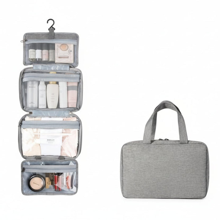 Compact Cosmetic Organizer With Four Compartments For Travel And Everyday Use - Image 8