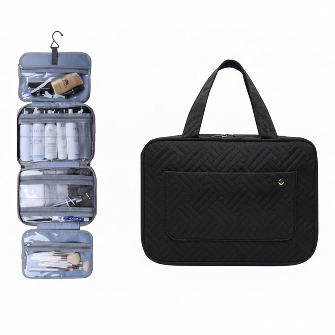 Compact Cosmetic Organizer With Four Compartments For Travel And Everyday Use - Image 7